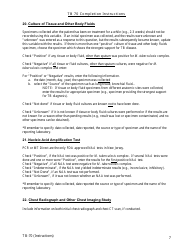Instructions for Form TB-70 New Jersey Tuberculosis Case, Suspect and Status Report - New Jersey, Page 7