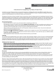 Basis of Claim Form - Canada, Page 11