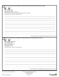 Basis of Claim Form - Canada, Page 3