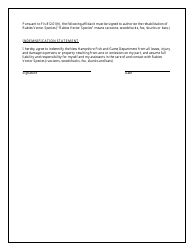 Class I Apprentice Rehabilitation Permit Application - New Hampshire, Page 2