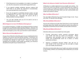 Advance Health Care Directive - Newfoundland and Labrador, Canada, Page 5