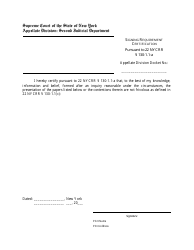 New York Certification Pursuant to 22 Nycrr Part 130 1 1 a Fill Out