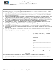 Uniform Application for Business Entity License/Registration - New Jersey, Page 6