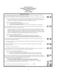 Application for Initial Resident or Nonresident Individual Public Adjuster License - New Jersey, Page 2