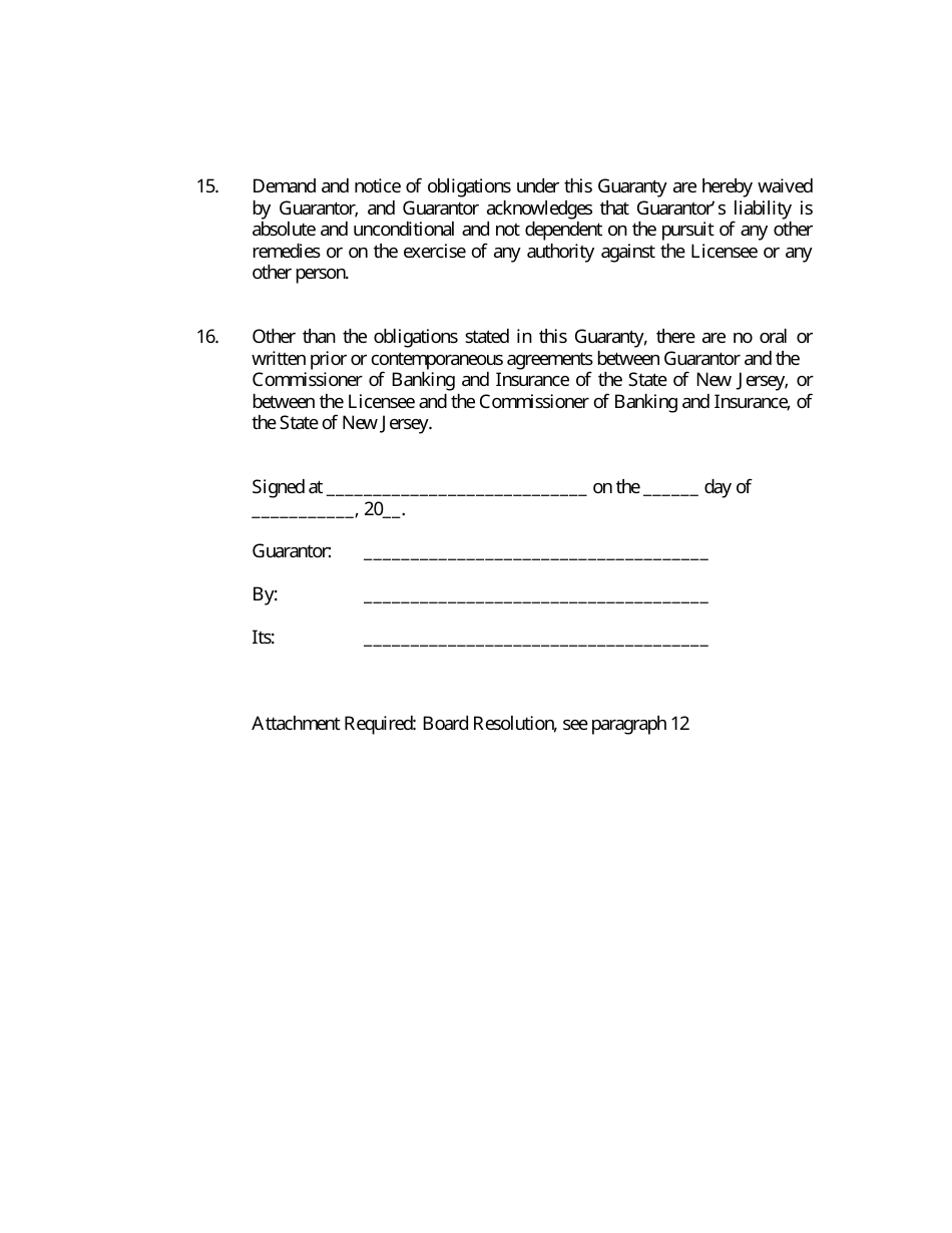 Capital and Surplus Guaranty - New Jersey, Page 4
