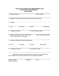 Selective Contracting Arrangement Application - New Jersey, Page 2