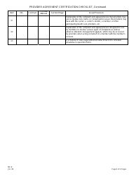 Form MC-8 Provider Agreement Certification Checklist - New Jersey, Page 4
