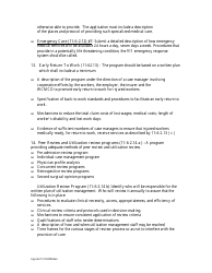 Managed Care Organization (Wcmco) Application for a Certificate of Authority - New Jersey, Page 6