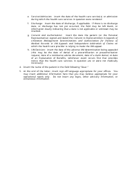 Instructions for Form NIA-1 Notice of Intent to Appeal an Adverse Um Determination - Stage 1 - New Jersey, Page 2