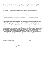 Change of School Director Form - New Jersey, Page 3