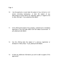 Request for Exemption Application/Affidavit - New Jersey, Page 4
