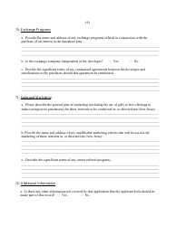Timeshare Registration Application - New Jersey, Page 9