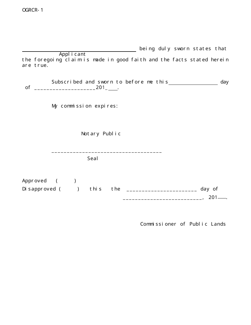Form OGRCR-1 Claim for Refund Distributed Funds - New Mexico, Page 2
