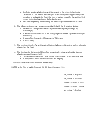 Form 1A Certificate of True Names - Nunavut, Canada, Page 2