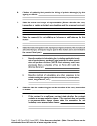 AG Form 20I-3 Application for Approval of Proposed Contract for Employment of Private Attorney(S) Under Title 74 O.s. Supp. 1998, 20i - Oklahoma, Page 2