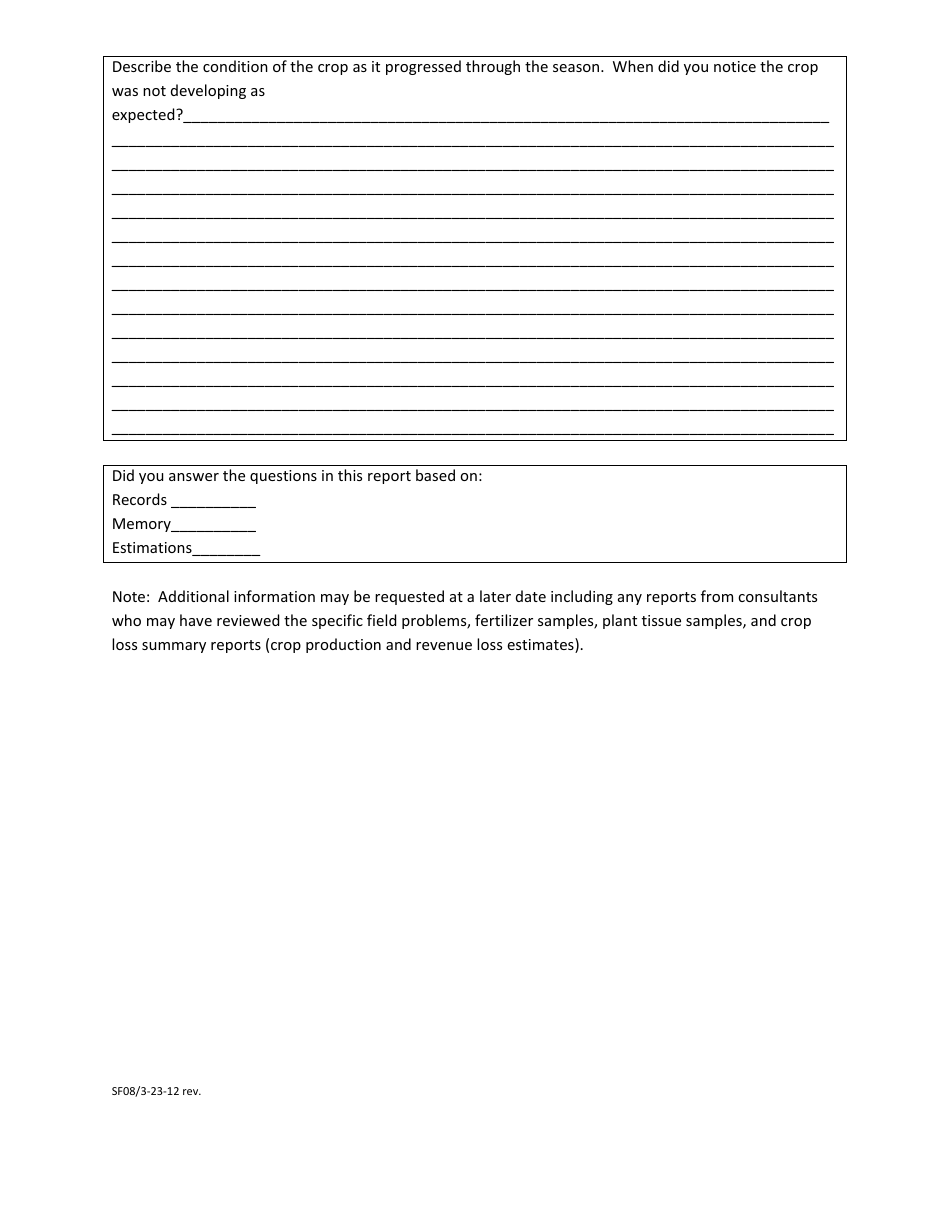 Form SF08 Seed Arbitration Grower Data Form - North Carolina, Page 4