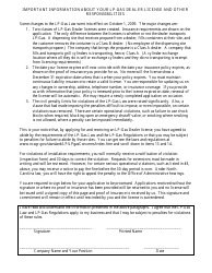Application for Registration as Liquefied Petroleum Gas Dealer - North Carolina, Page 2