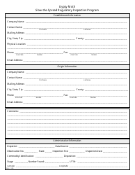 Document preview: Form GM-6 Gypsy Moth Slow-The-Spread Regulatory Inspection Form - North Carolina
