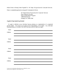 Application for North Carolina Ginseng Dealer Permit - North Carolina, Page 2
