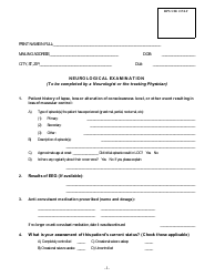 Form DPS301DCMAB 042 Medical Examination Form (Neurological Exam for Seizures) - Oklahoma, Page 3