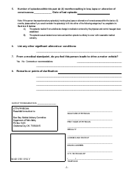 Form DPS301DCMAB 042 Medical Examination Form (Neurological Exam for Seizures) - Oklahoma, Page 4