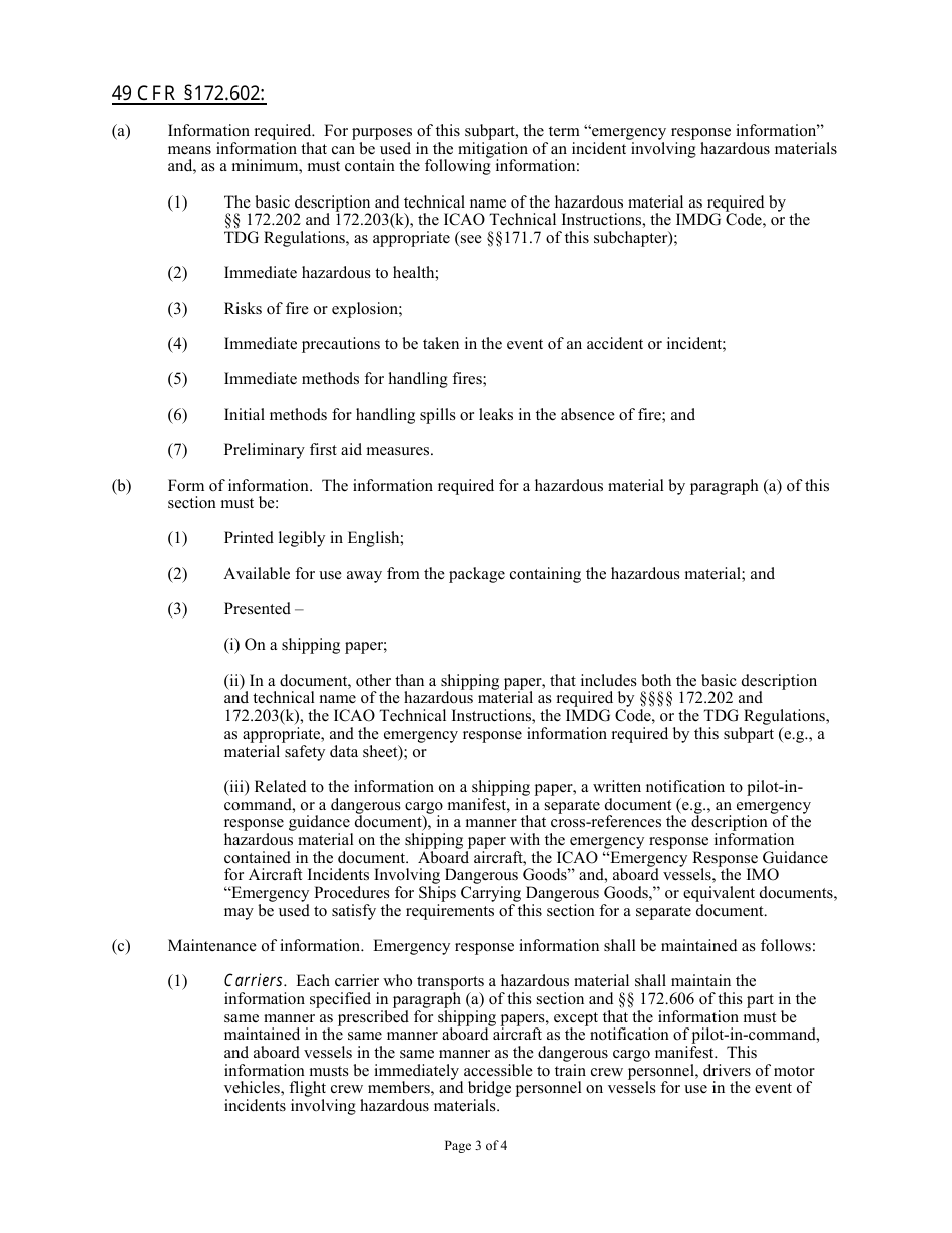 Certification of Hazardous Materials  Osha Training for Transporters of Hazardous Industrial / Commercial Waste, and Regulated Medical Waste in New York State - New York, Page 3