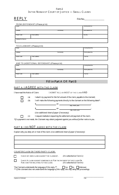 Form 2  Printable Pdf