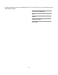 Questionnaire for Homeowners Association Offering Plans - New York, Page 15