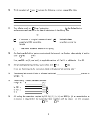 Questionnaire for Homeowners Association Offering Plans - New York, Page 2
