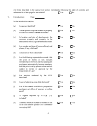 Questionnaire for Homeowners Association Offering Plans - New York, Page 4