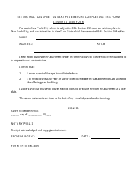 Form SH-1 Senior Citizen Form - New York