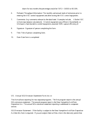 Instructions for Form INV-N2, INV-V1, INV-N1 Annual Nox/VOC/So2 Emission Statement Form - New Hampshire, Page 6