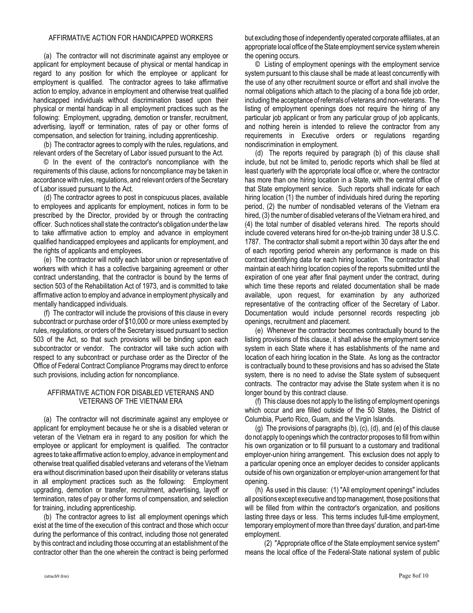 Community Development Block Grant Supplemental General Conditions - New Hampshire, Page 15