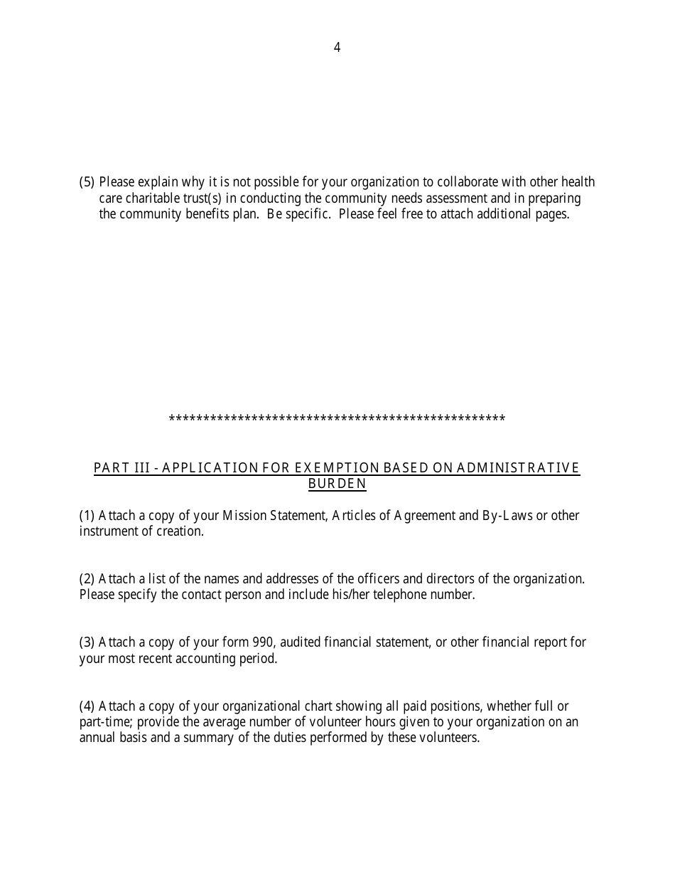 Community Benefits Plan - Application for Exemption Pursuant to Rsa 7:32-j - New Hampshire, Page 4