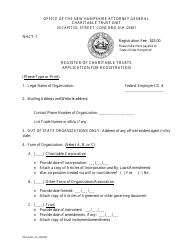 Form NHCT-1 Register of Charitable Trusts Application for Registration - New Hampshire, Page 3