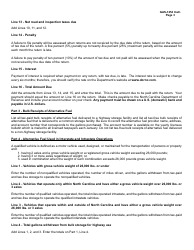 Instructions for Form GAS-1254 Bulk End-User of Alternative Fuel Return - North Carolina, Page 3