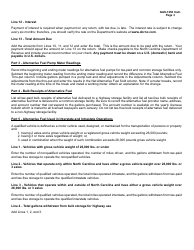 Instructions for Form GAS-1258 Retailer of Alternative Fuel Return - North Carolina, Page 3