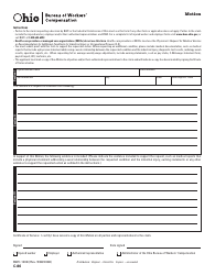 Form C-86 (BWC-1208) Motion - Ohio, Page 2