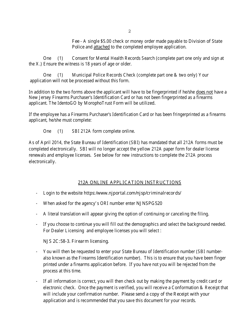 Download Instructions for Form S.P.280, S.P.280A Wholesale Firearms