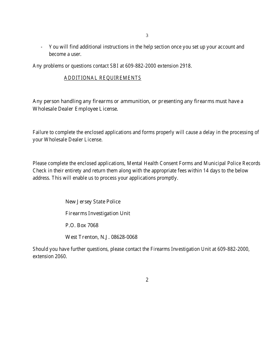 Download Instructions for Form S.P.280, S.P.280A Wholesale Firearms