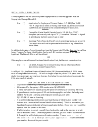 Instructions for Form S.P.649 Application for Retail Firearms Dealer&#039;s License - New Jersey, Page 3