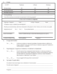 Form DPS301 M101 Medical Examination Form (General) - Oklahoma, Page 4