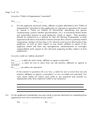 Form A Off-Track Wagering License Application - New Jersey, Page 11
