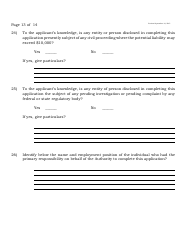 Form A Off-Track Wagering License Application - New Jersey, Page 13