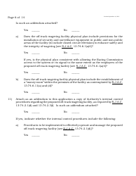 Form A Off-Track Wagering License Application - New Jersey, Page 6