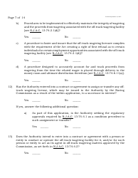 Form A Off-Track Wagering License Application - New Jersey, Page 7