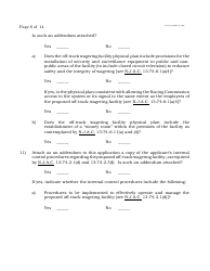 Form B Off-Track Wagering License Application - New Jersey, Page 6