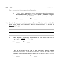 Form B Off-Track Wagering License Application - New Jersey, Page 8