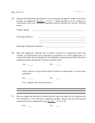 Form C Off-Track Wagering License Renewal Application - New Jersey, Page 10