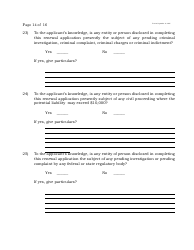 Form C Off-Track Wagering License Renewal Application - New Jersey, Page 14